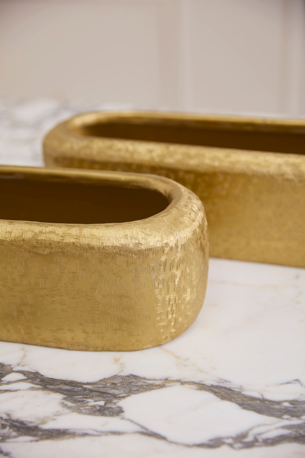 Blaze Trough Set of 2 By Accent Decor | Planters, Troughs & Cachepots | Modishstore - 1