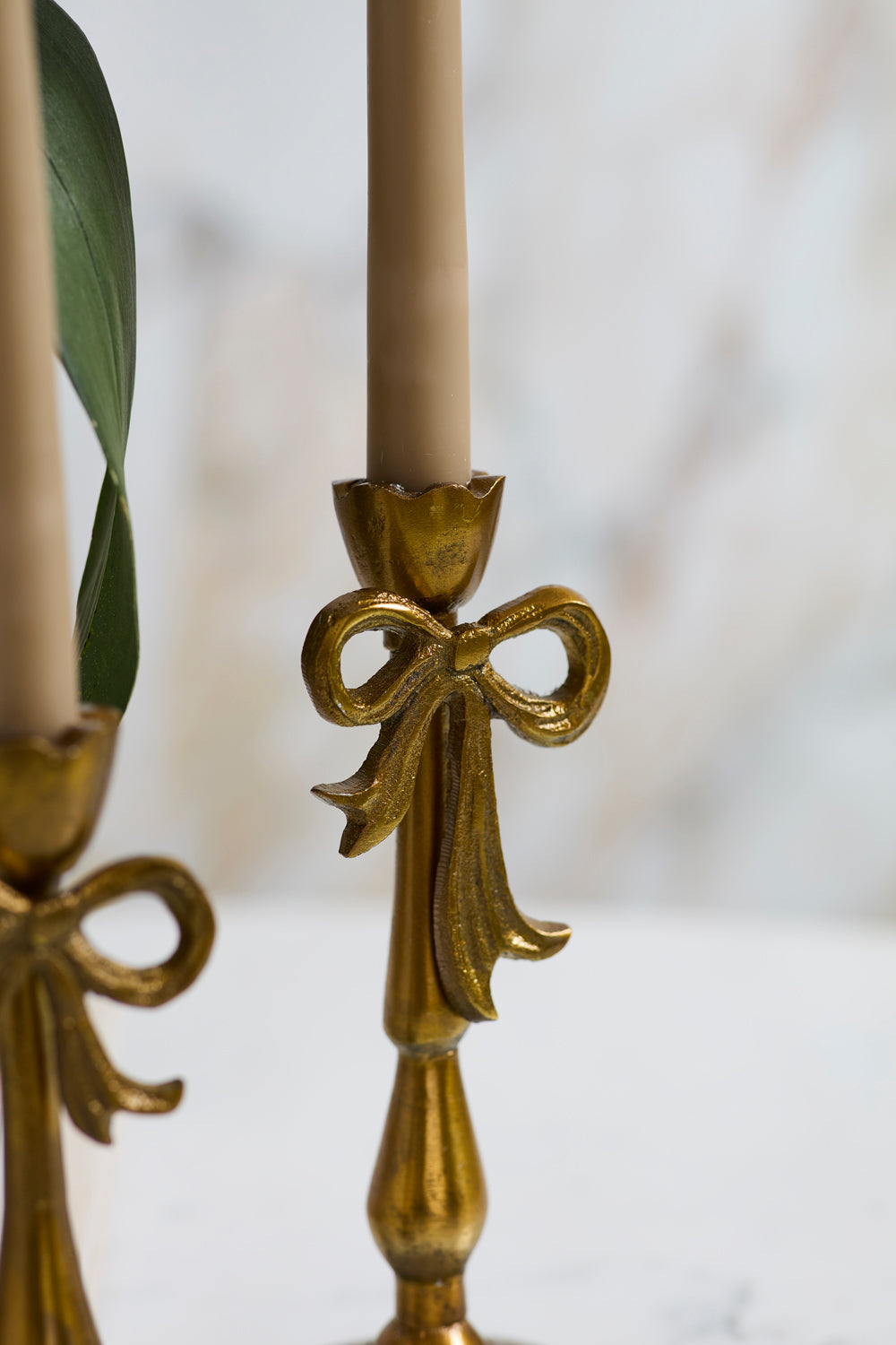 Bowtied Candleholder Set of 4 By Accent Decor | Candle Holders | Modishstore - 1