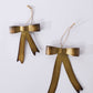 Brassy Bow Ornament Set of 8 By Accent Decor | Ornaments | Modishstore - 3