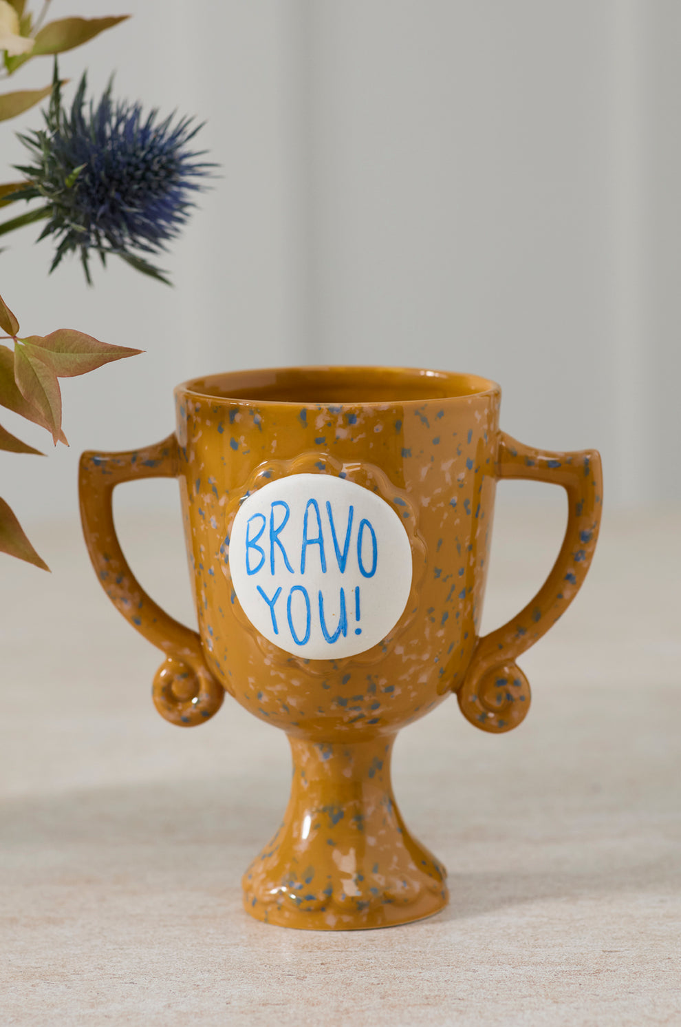 Bravo You Trophy Vase Set of 2 By Accent Decor | Vases | Modishstore - 3
