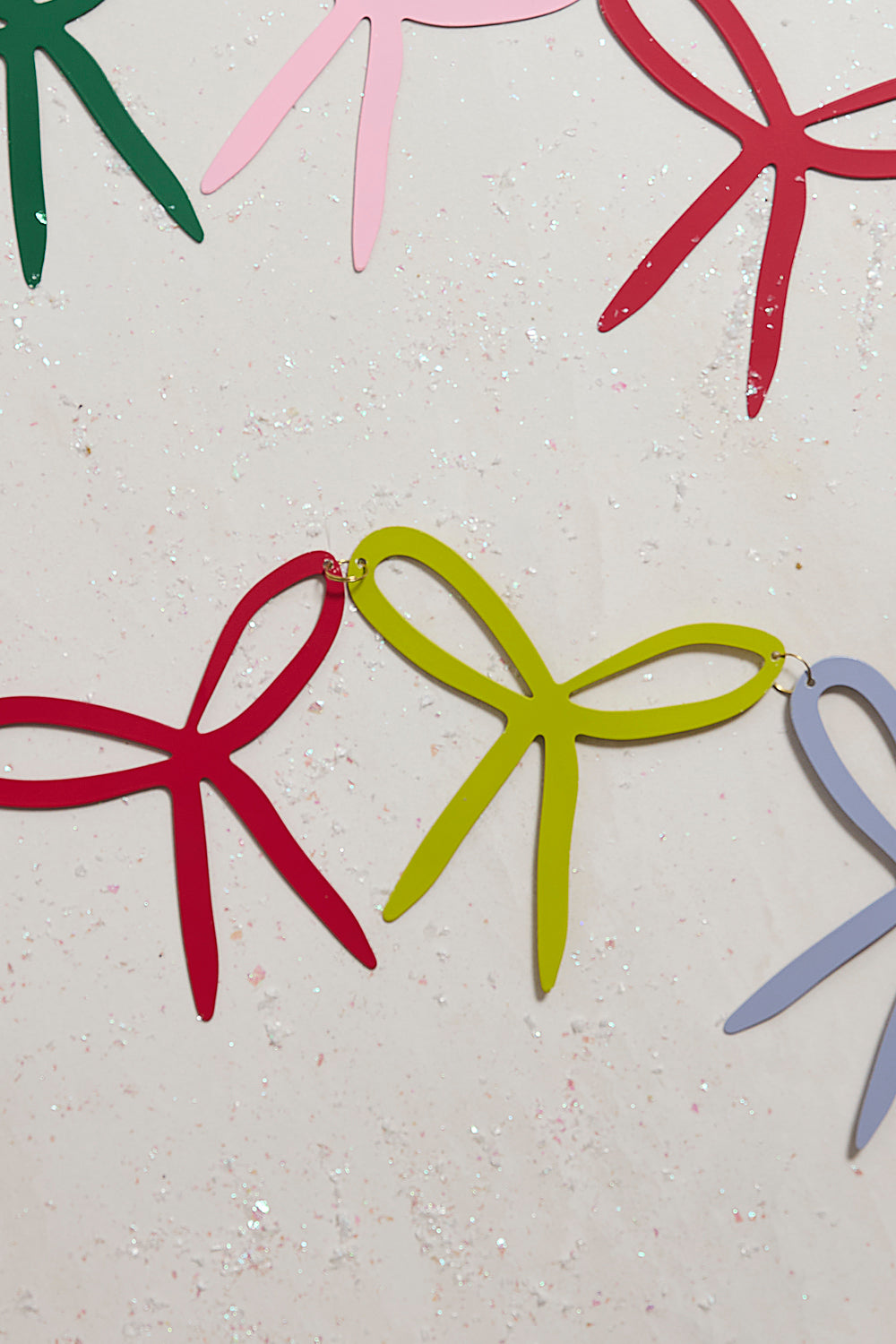Brightly Bow Garland Set of 2 By Accent Decor | Garland & Wreath | Modishstore - 1