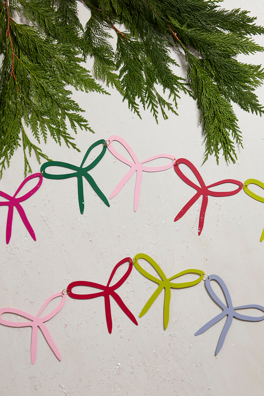 Brightly Bow Garland Set of 2 By Accent Decor | Garland & Wreath | Modishstore - 3