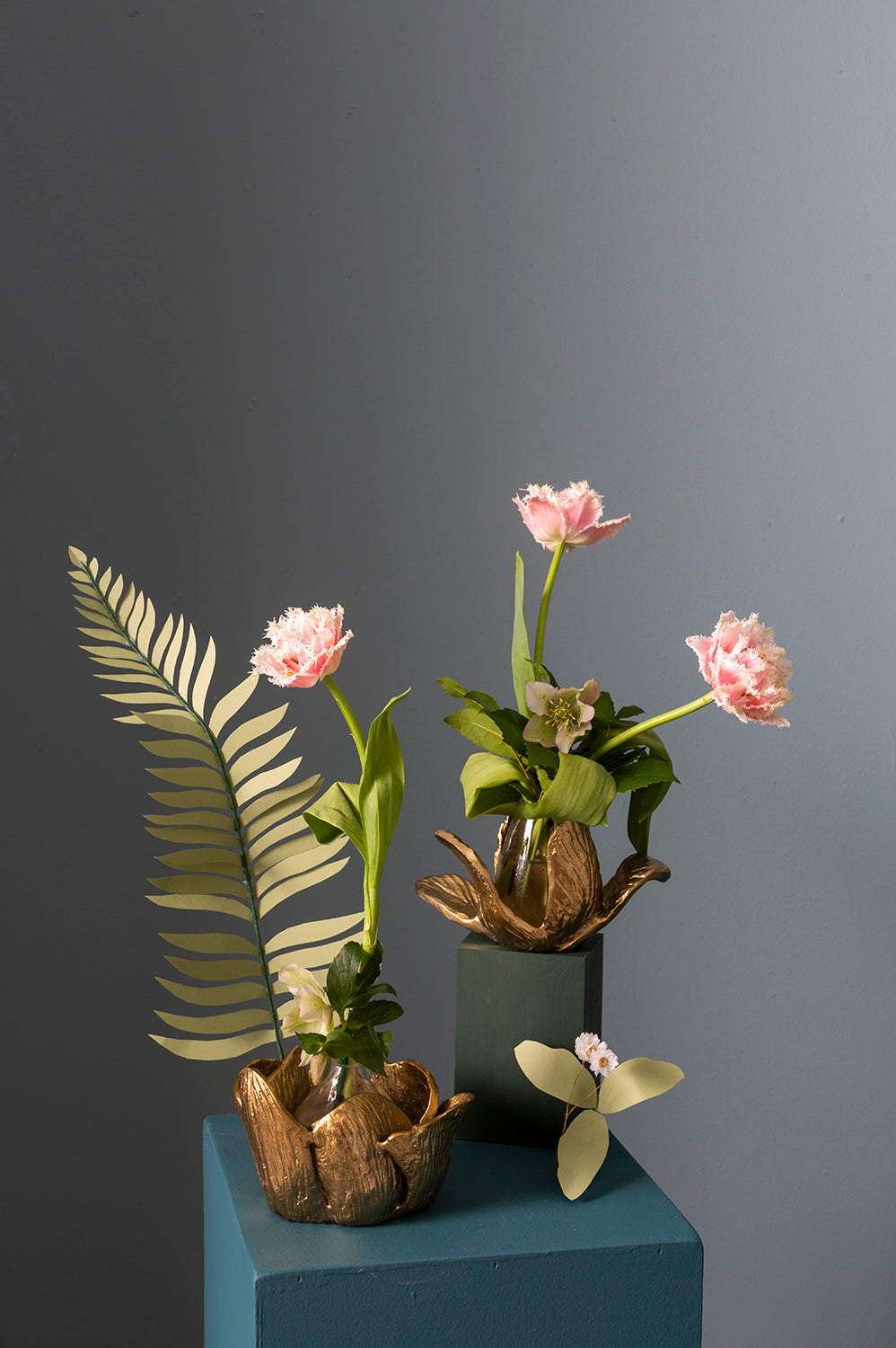 Budding Flower Sculpture Set of 2 By Accent Decor | Sculptures | Modishstore - 4