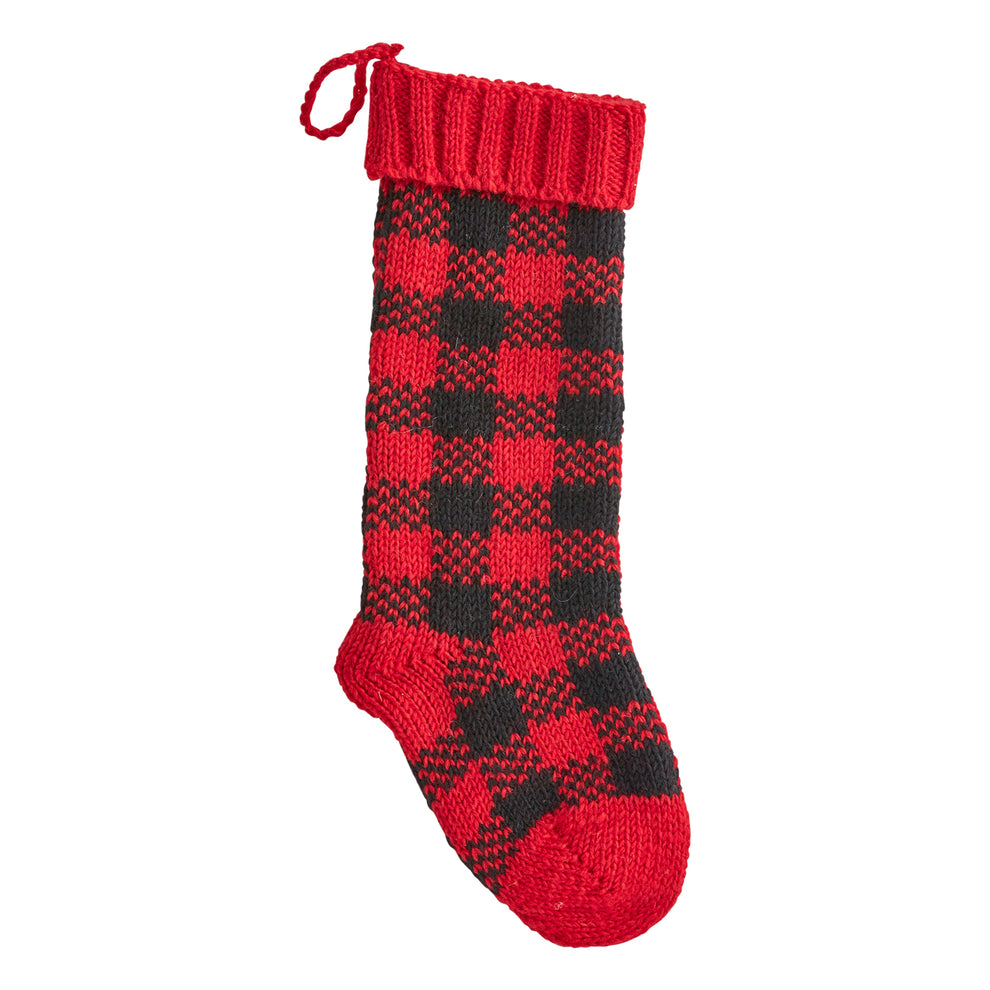 Buffalo Check Stocking Set of 2 By Accent Decor | Decor | Modishstore - 3
