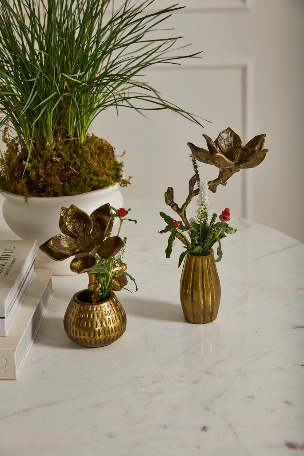 Butterfly Magnolia Sculpture Set of 2 By Accent Decor | Sculptures | Modishstore - 3