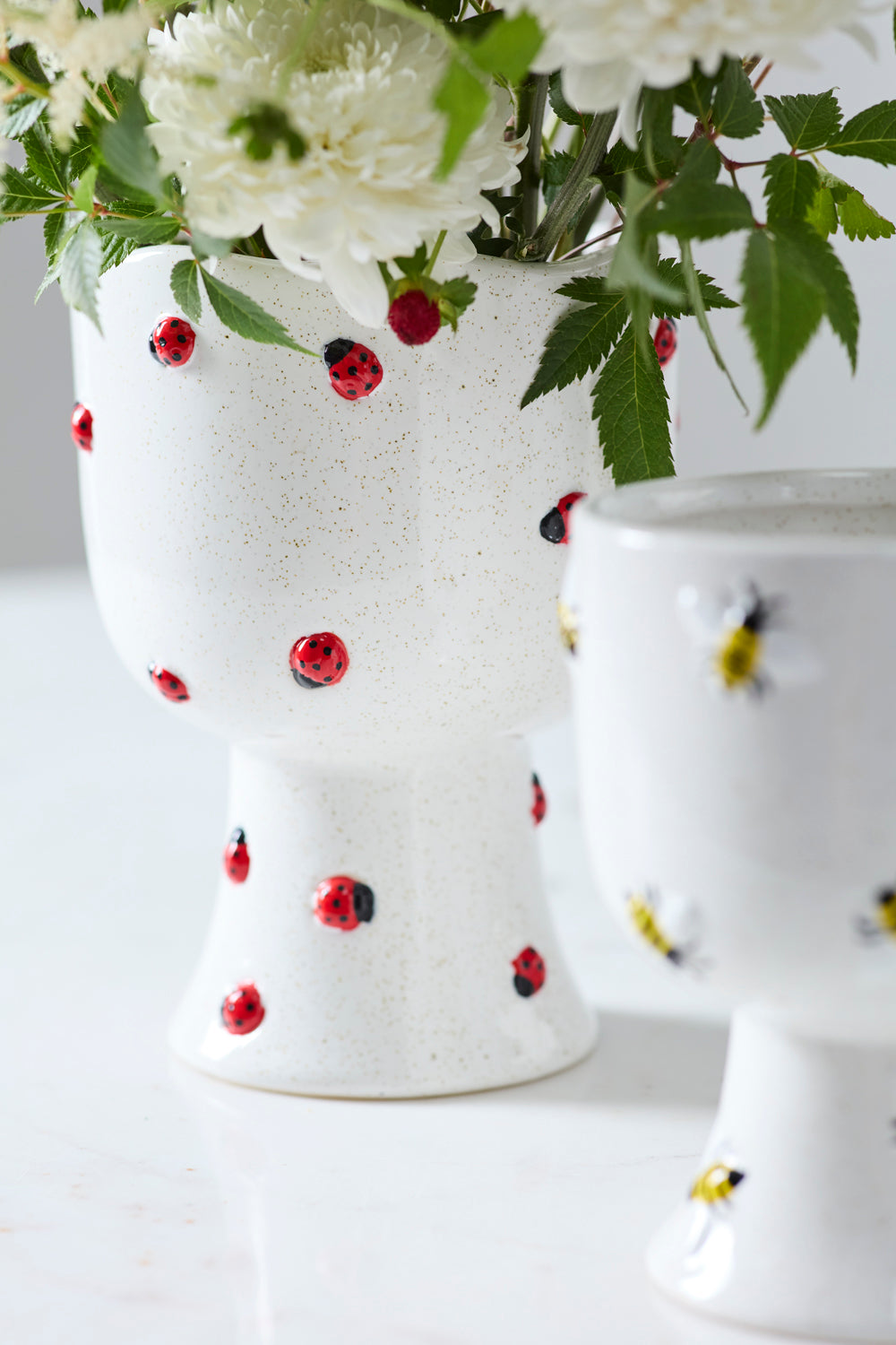 Buzzy Compote Set of 4 By Accent Decor | Planters, Troughs & Cachepots | Modishstore - 3