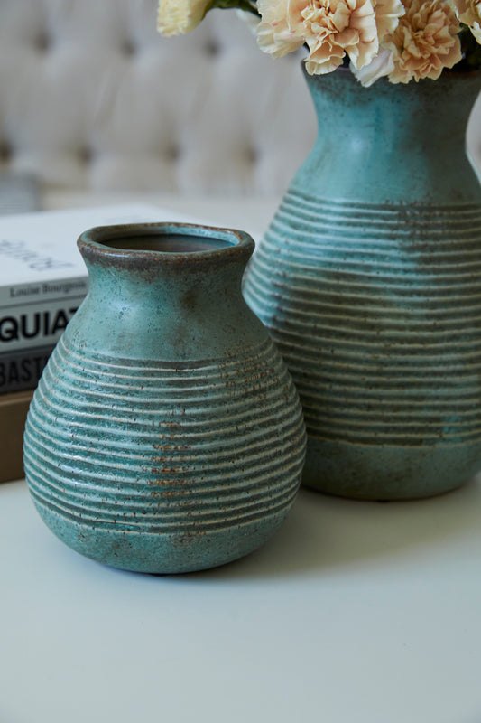 Caleta Vase Set of 4 By Accent Decor | Vases | Modishstore - 1