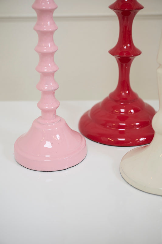 Candy Coated Candleholder Set of 2 By Accent Decor | Candle Holders | Modishstore - 1
