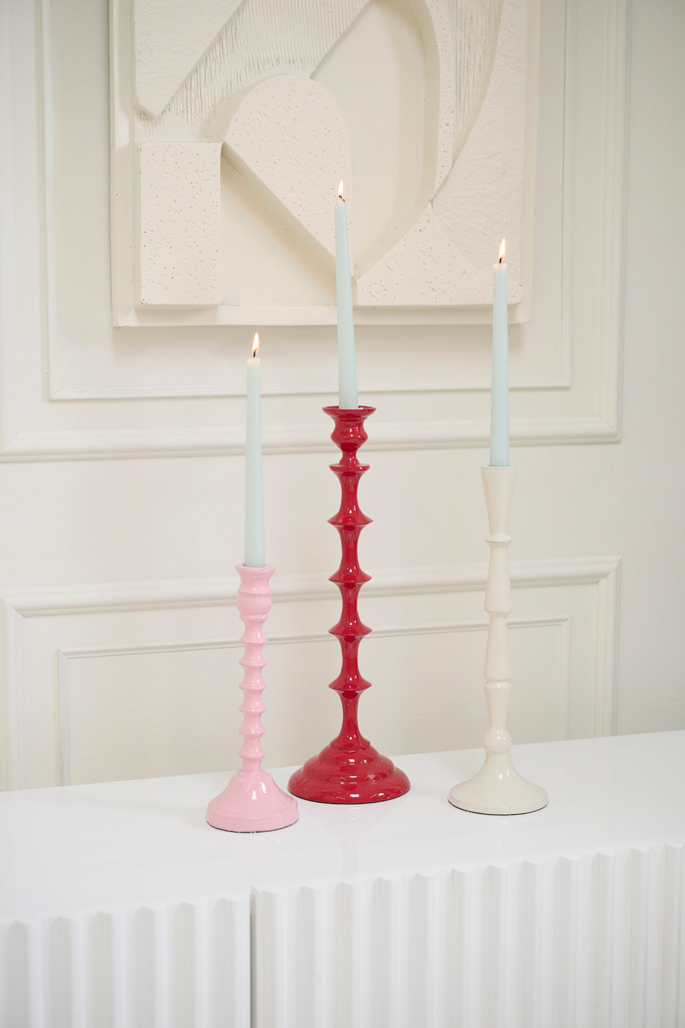 Candy Coated Candleholder Set of 2 By Accent Decor | Candle Holders | Modishstore - 3