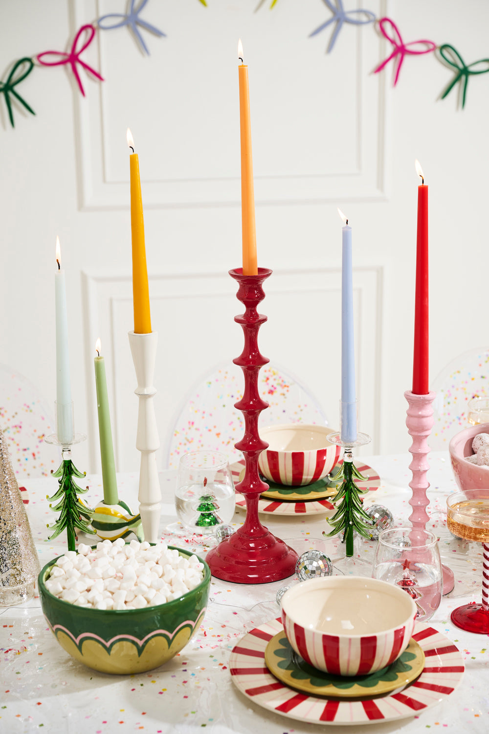 Candy Coated Candleholder Set of 2 By Accent Decor | Candle Holders | Modishstore - 4