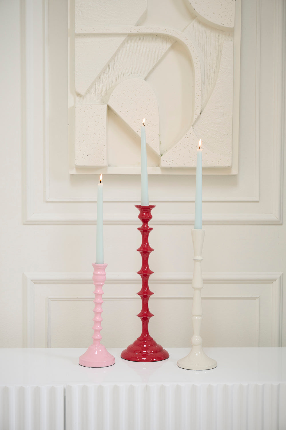 Candy Coated Candleholder Set of 2 By Accent Decor | Candle Holders | Modishstore - 5