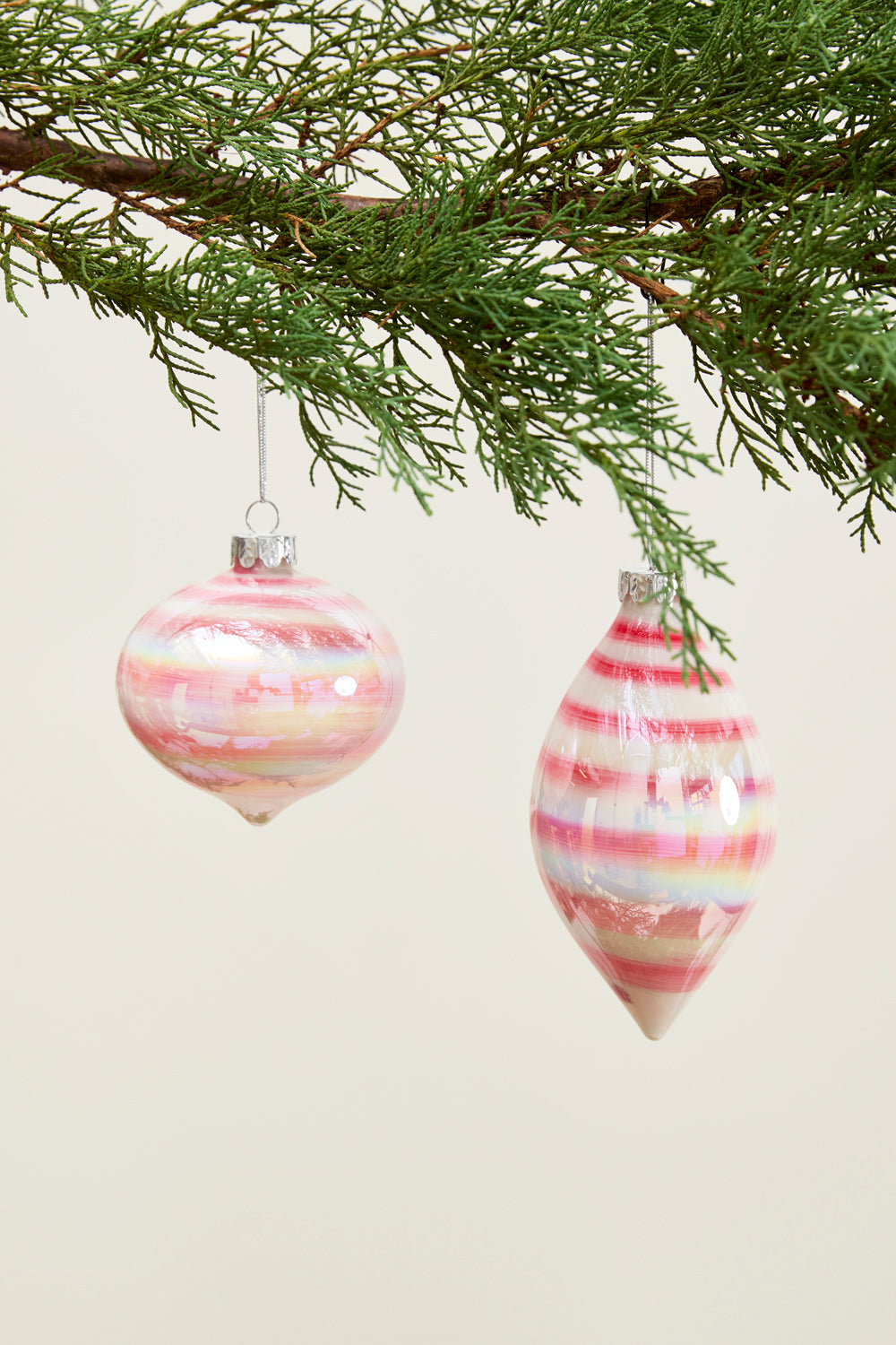 Candy Swirl Ornament Set of 8 By Accent Decor | Ornaments | Modishstore - 3