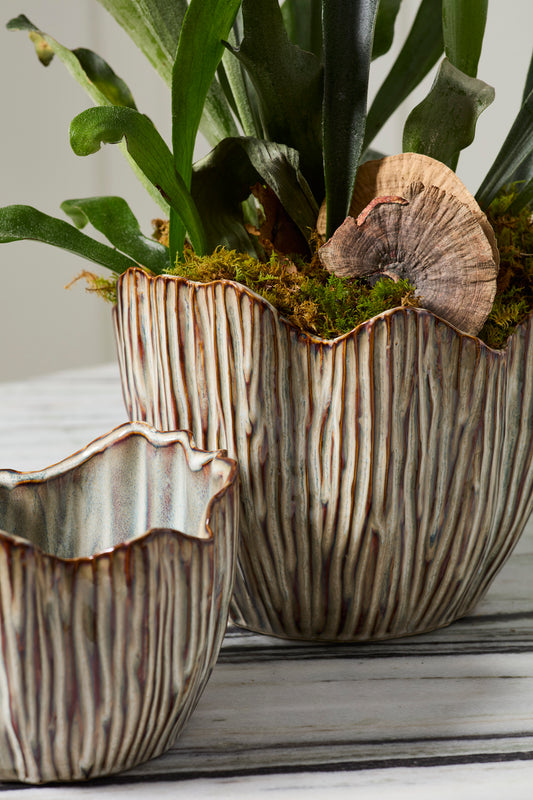 Capira Pot Set of 2 By Accent Decor | Planters, Troughs & Cachepots | Modishstore - 1