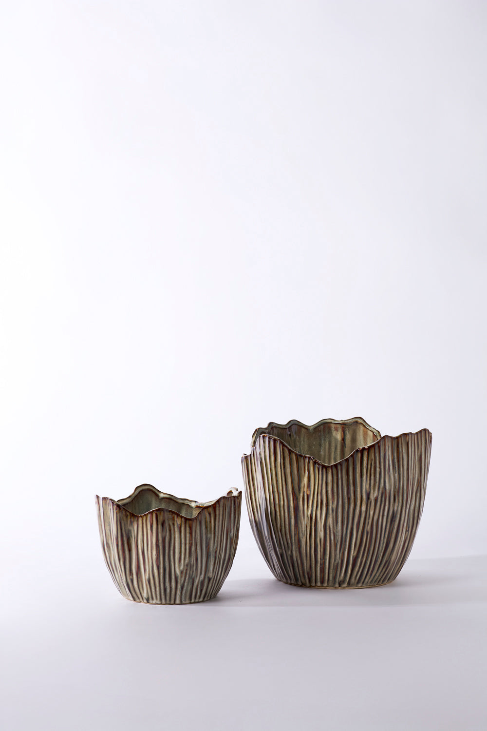 Capira Pot Set of 2 By Accent Decor | Planters, Troughs & Cachepots | Modishstore - 4