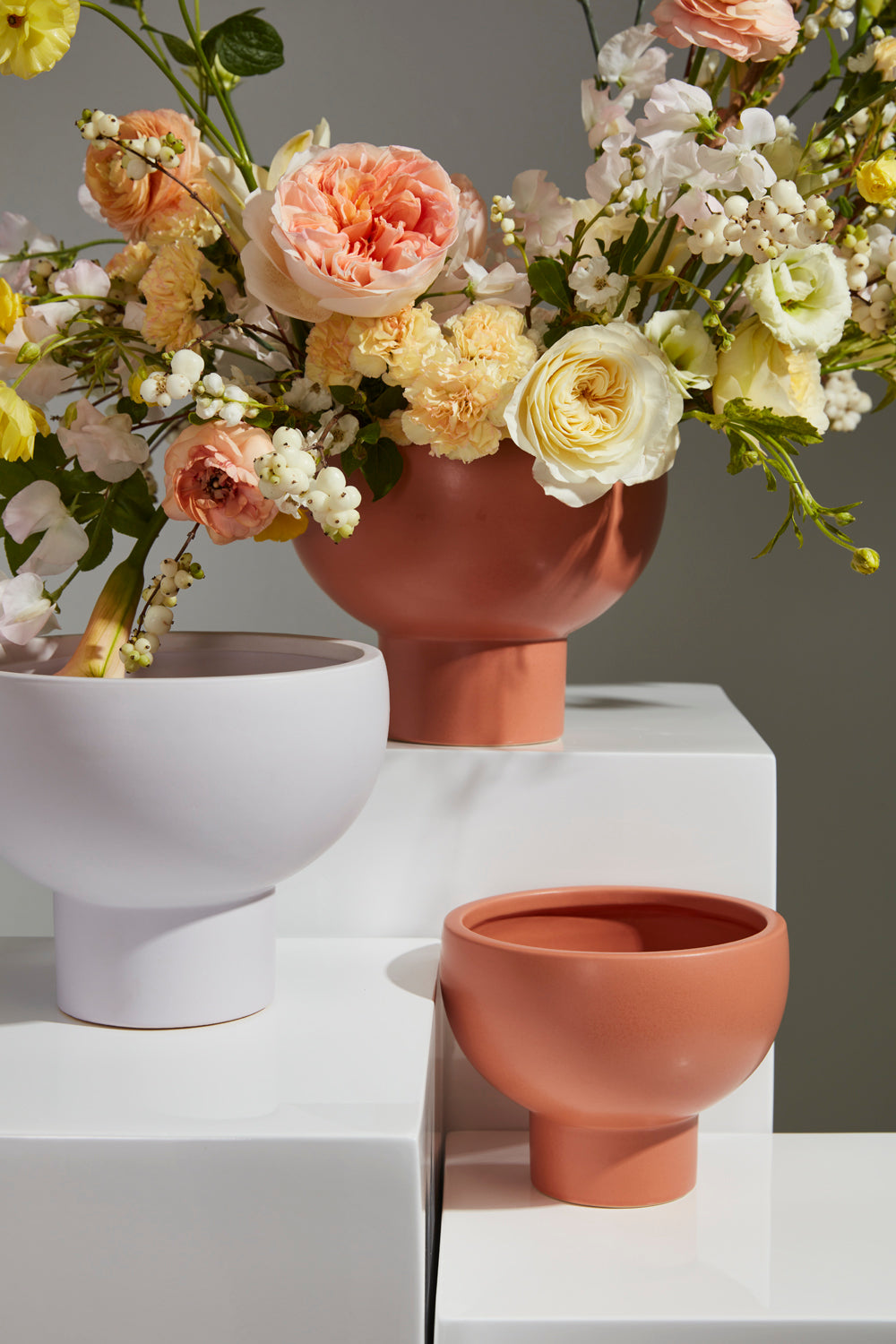 Capricorn Compote Set of 4 By Accent Decor | Planters, Troughs & Cachepots | Modishstore - 1