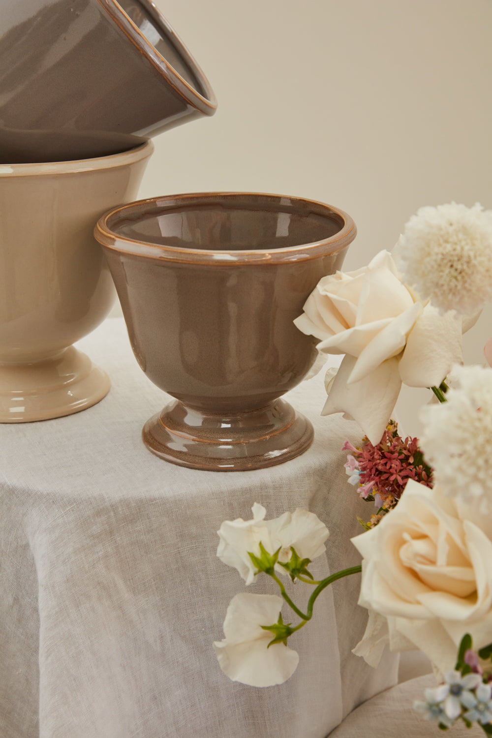 Cara Compote Set of 4 By Accent Decor | Planters, Troughs & Cachepots | Modishstore - 1