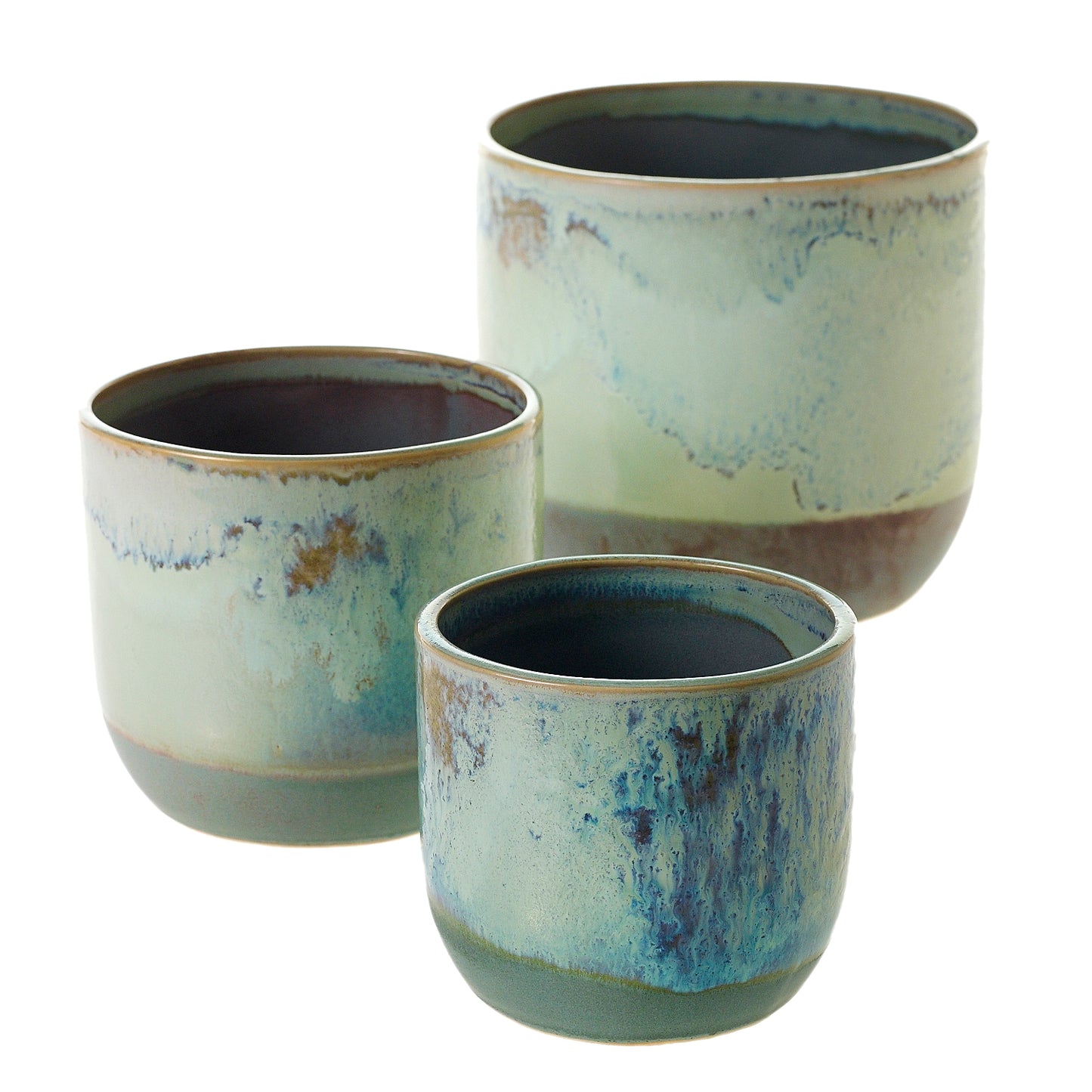 Caribe Pot Set of 8 By Accent Decor | Planters, Troughs & Cachepots | Modishstore - 4