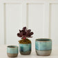 Caribe Pot Set of 8 By Accent Decor | Planters, Troughs & Cachepots | Modishstore - 1
