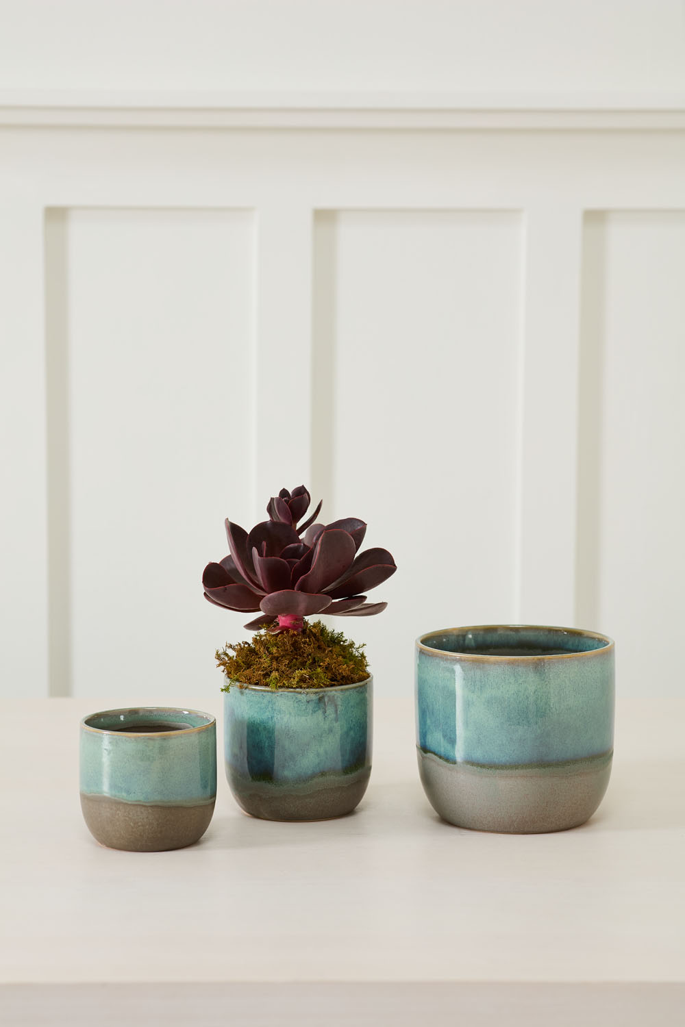 Caribe Pot Set of 8 By Accent Decor | Planters, Troughs & Cachepots | Modishstore - 1