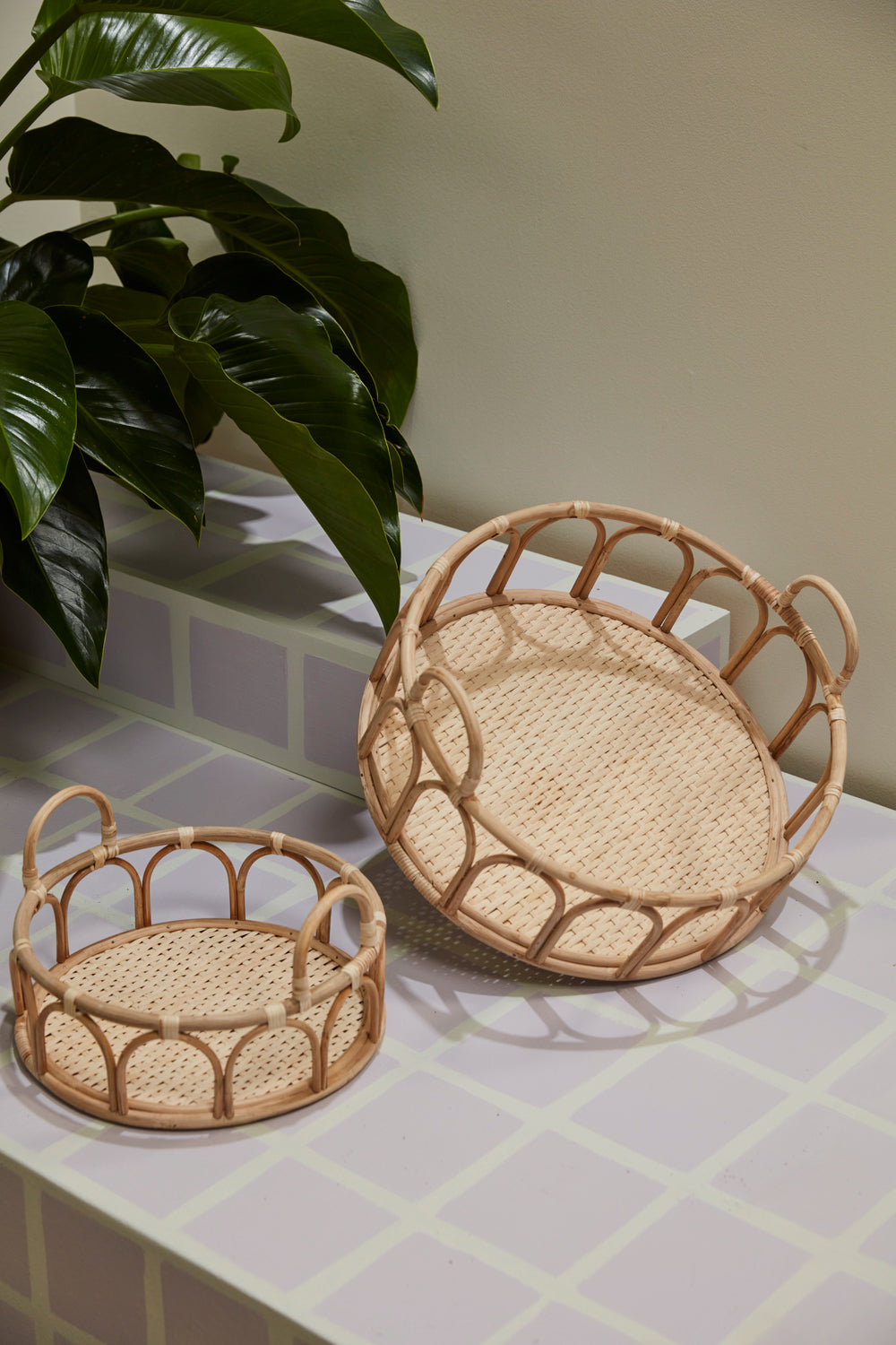 Carousel Tray - Set of 2 By Accent Decor | Planters, Troughs & Cachepots | Modishstore - 3