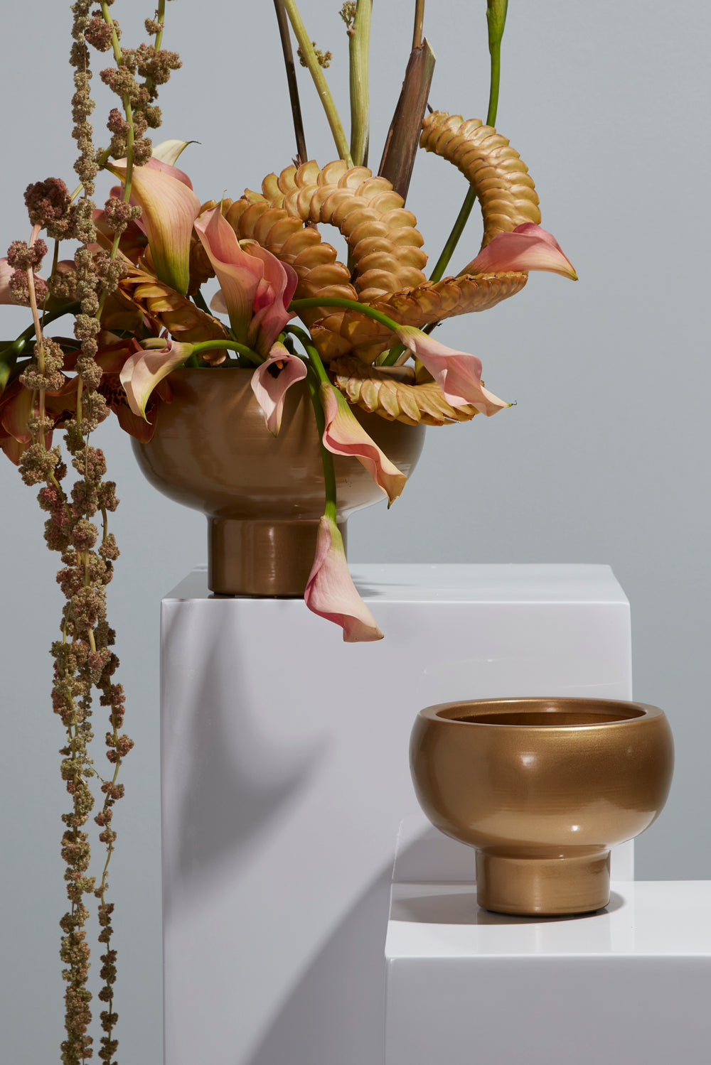 Cassio Compote Set of 4 By Accent Decor | Planters, Troughs & Cachepots | Modishstore - 1