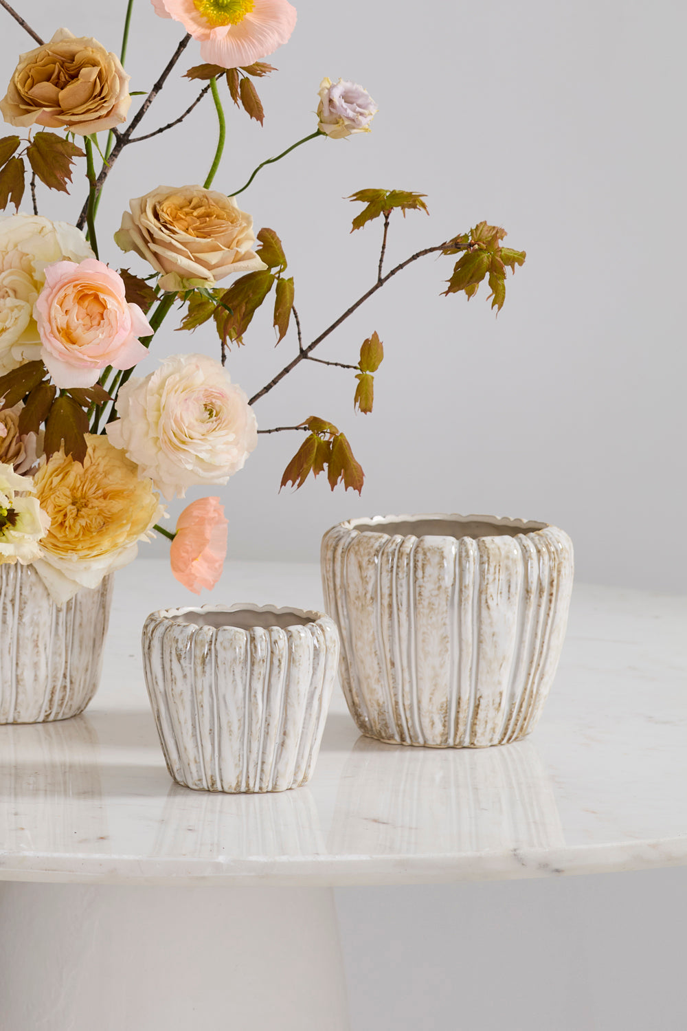 Cedric Pot Set of 8 By Accent Decor | Wall Decor | Modishstore - 4