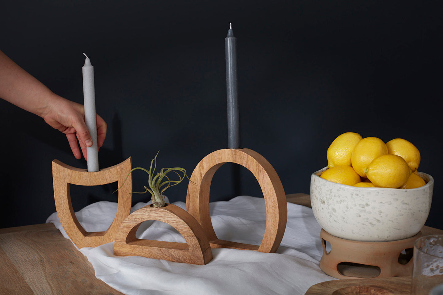 Celia Candleholder Set of 4 By Accent Decor | Candle Holders | Modishstore - 1