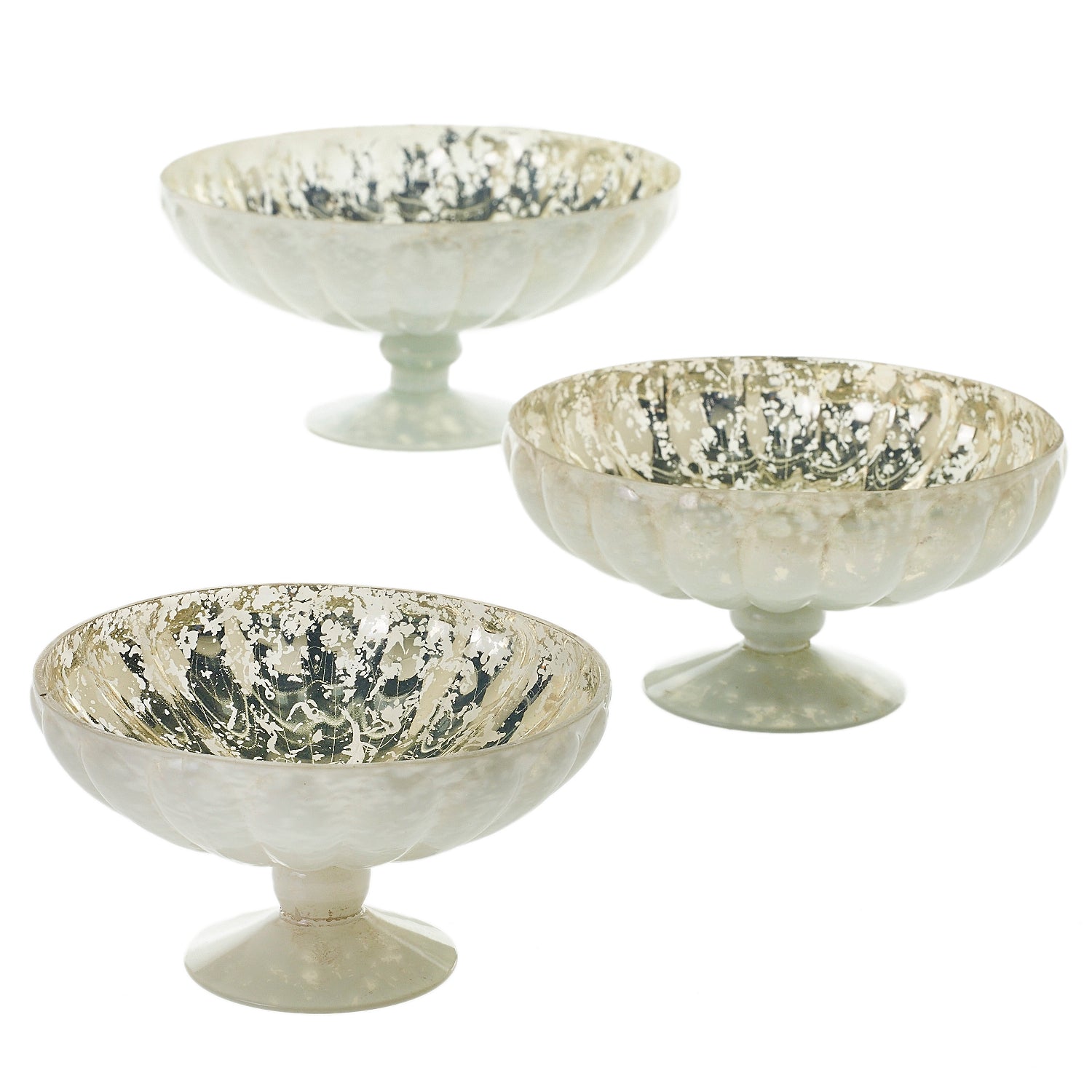 Chiara Compote Set of 2 By Accent Decor | Planters, Troughs & Cachepots | Modishstore - 6