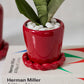 Cinnamon Twist Pot with Saucer Set of 4 By Accent Decor | Planters, Troughs & Cachepots | Modishstore - 1