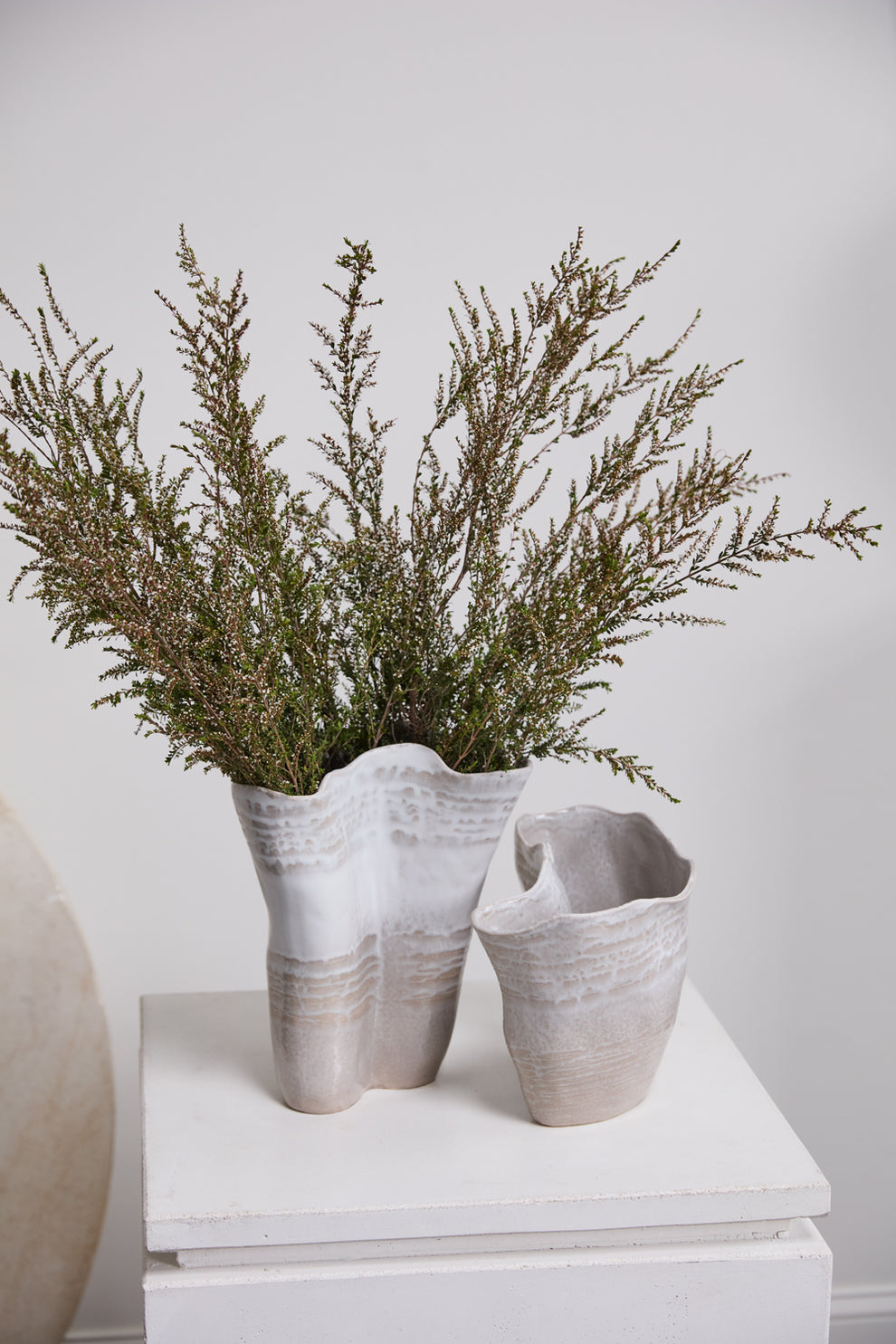 Claribel Vase Set of 2 By Accent Decor | Vases | Modishstore - 4