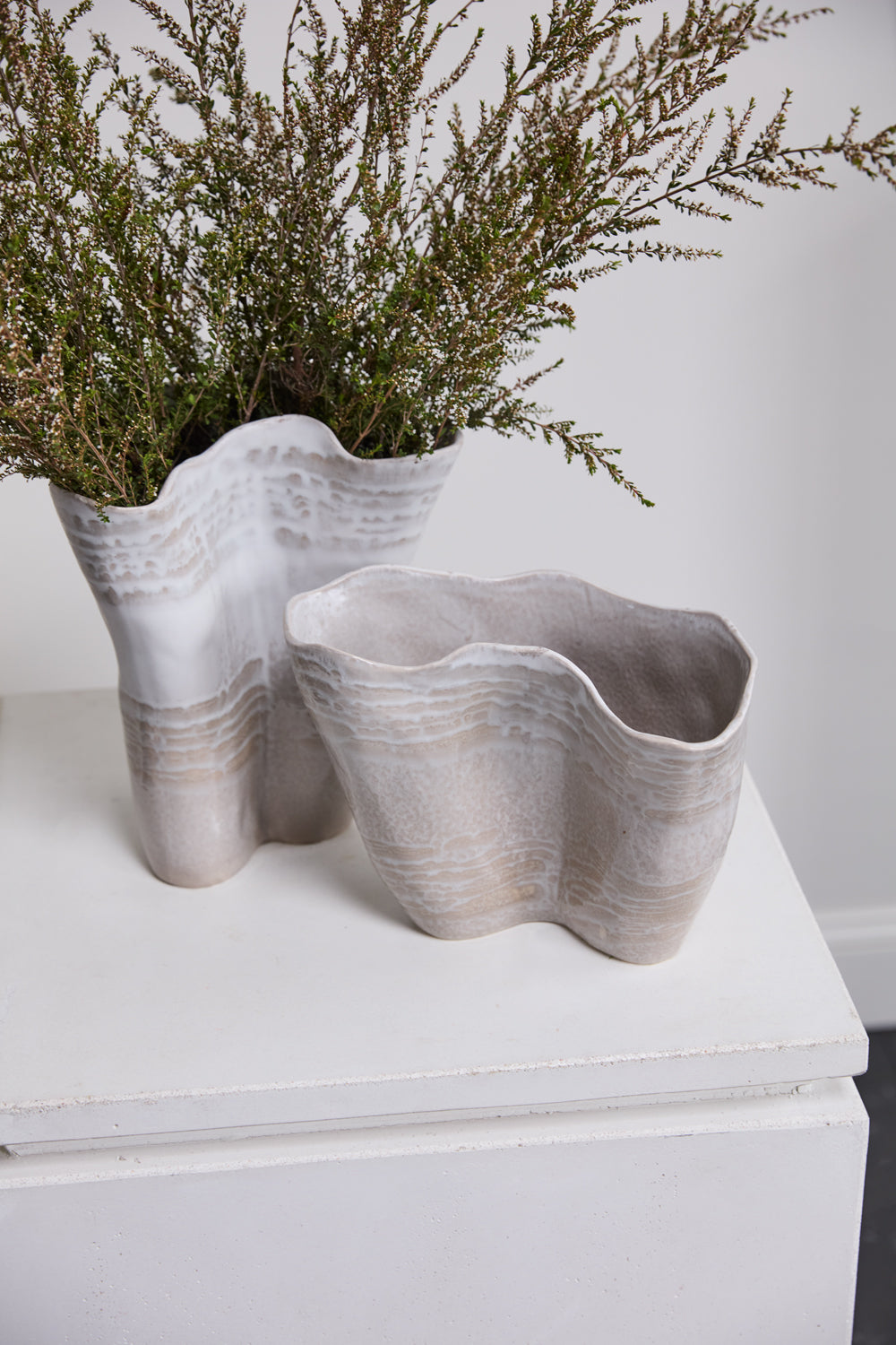 Claribel Vase Set of 2 By Accent Decor | Vases | Modishstore - 5
