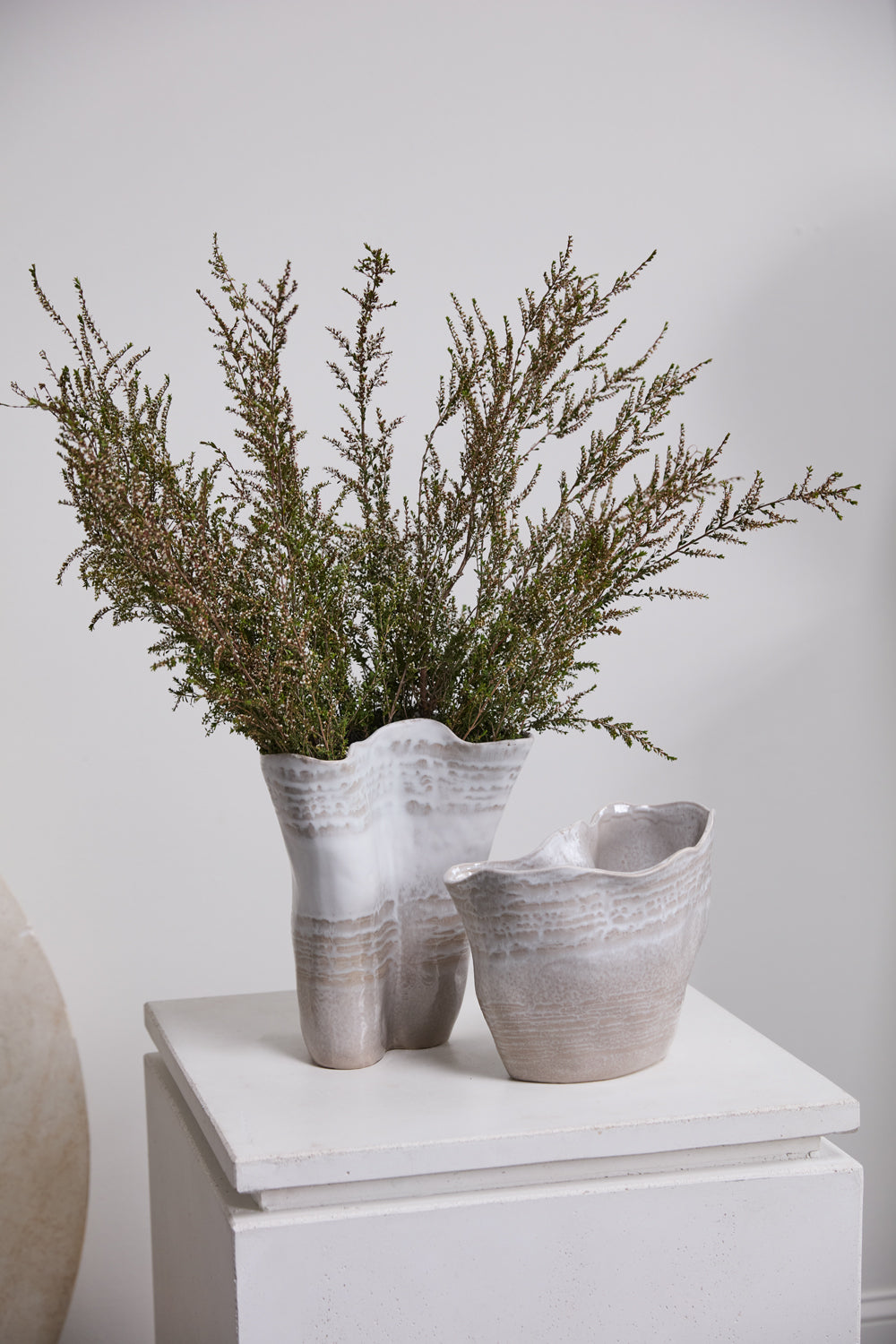 Claribel Vase Set of 2 By Accent Decor | Vases | Modishstore - 6