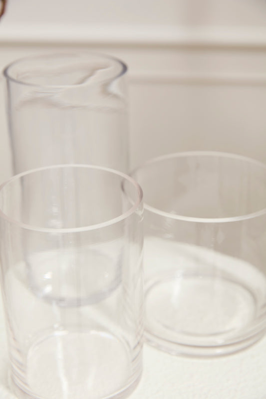 Clear Cylinder Vase Set of 8 By Accent Decor | Vases | Modishstore - 1