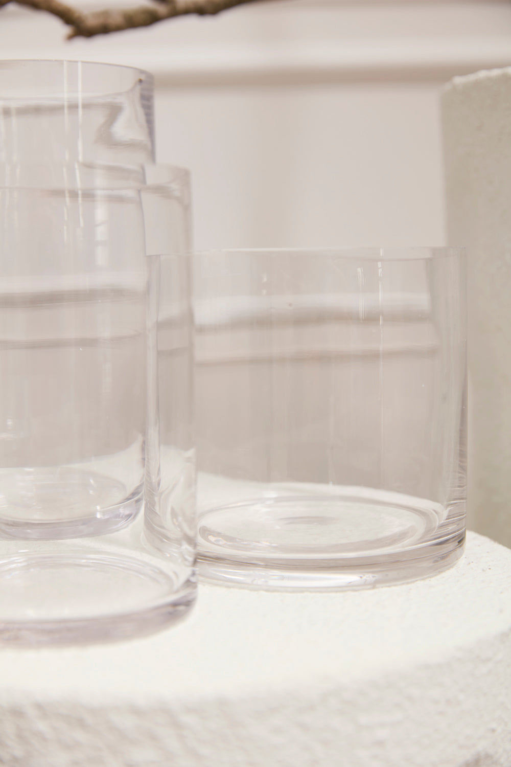 Clear Cylinder Vase Set of 8 By Accent Decor | Vases | Modishstore - 7