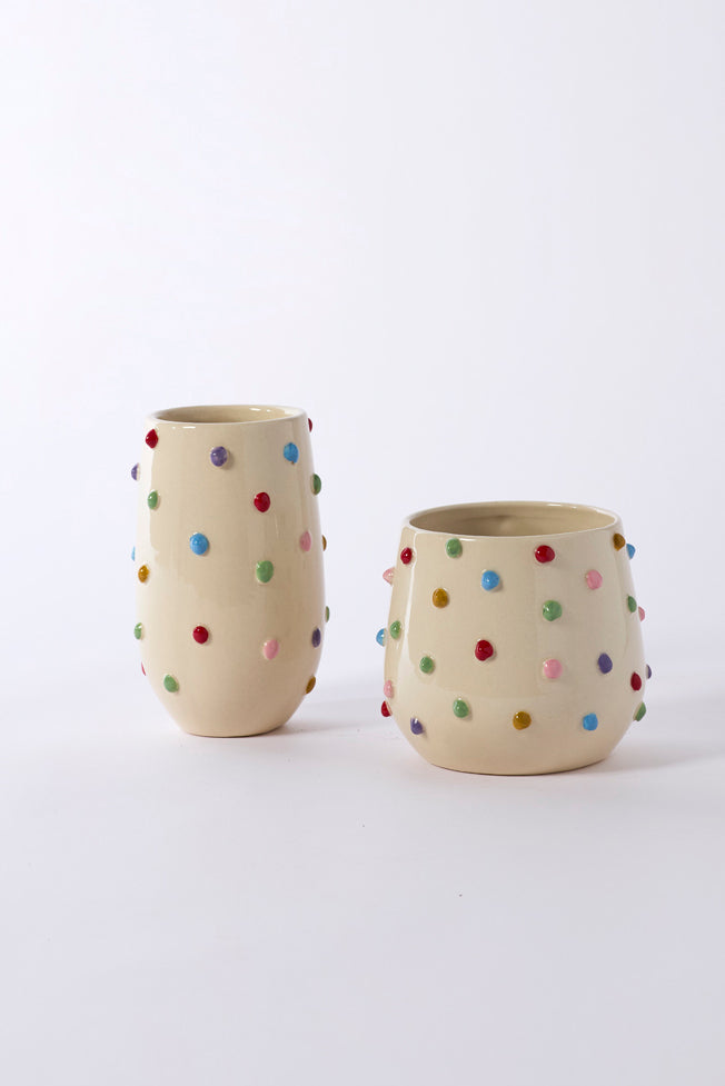 Color Dot Pot Set of 4 By Accent Decor | Planters, Troughs & Cachepots | Modishstore - 3