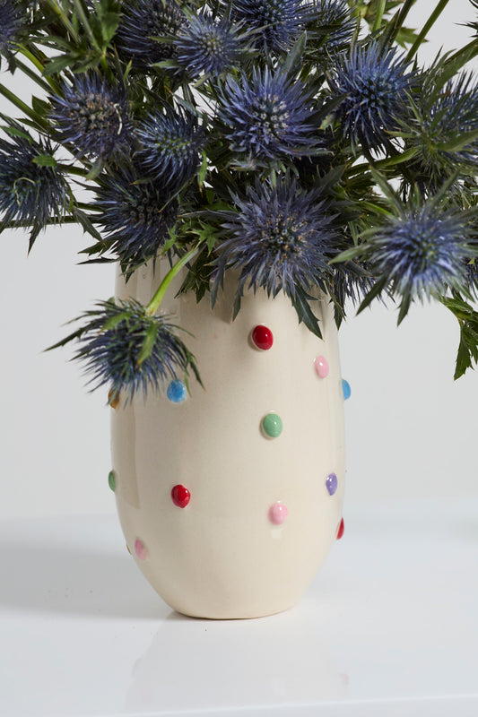 Color Dot Vase Set of 4 By Accent Decor | Vases | Modishstore - 1