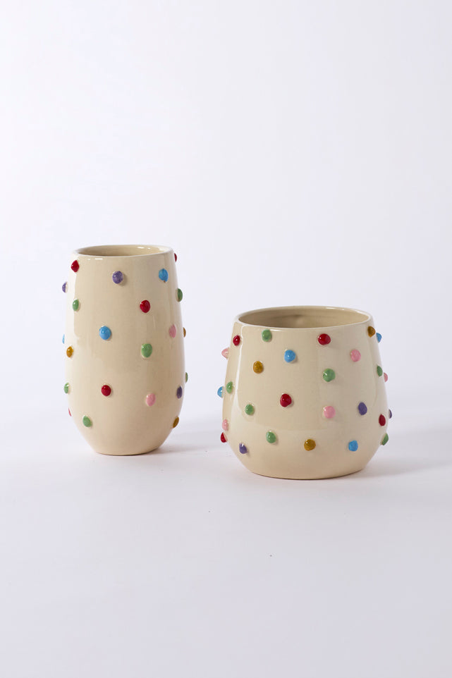 Color Dot Vase Set of 4 By Accent Decor | Vases | Modishstore - 3