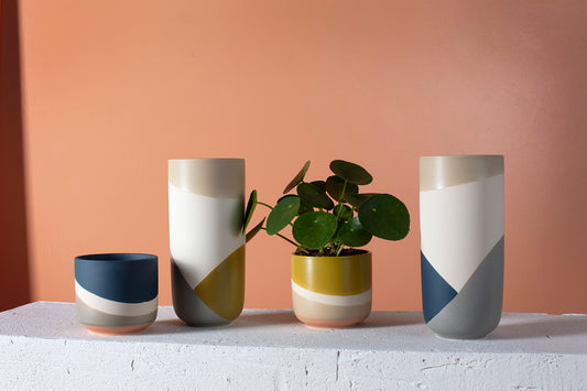 Colorway Collection Set of 8 By Accent Decor | Planters, Troughs & Cachepots | Modishstore - 1