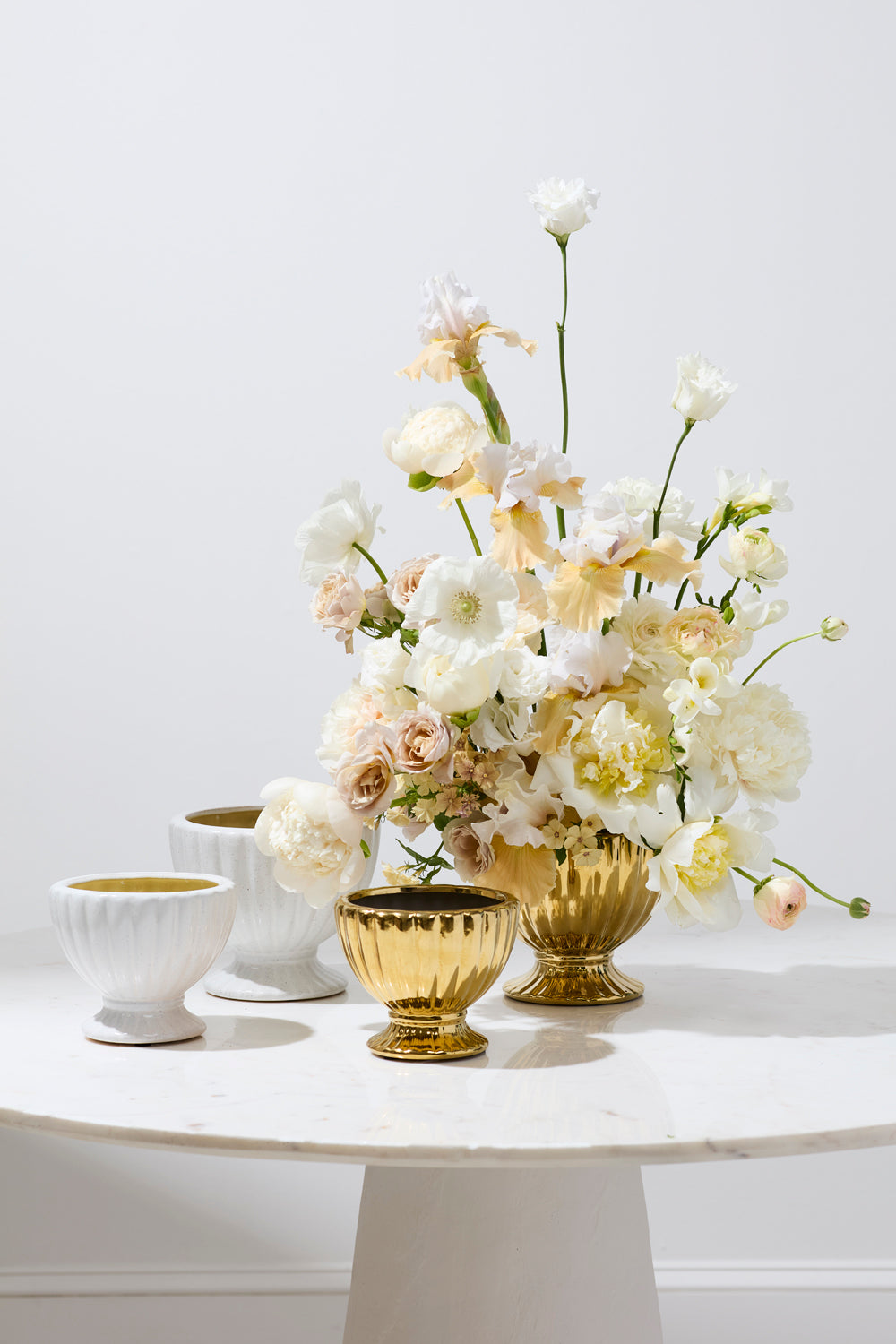 Coronation Compote Set of 4 By Accent Decor | Planters, Troughs & Cachepots | Modishstore - 1