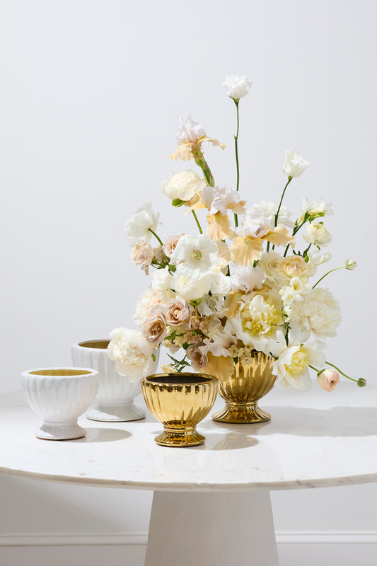 Coronation Compote Set of 4 By Accent Decor | Planters, Troughs & Cachepots | Modishstore - 1