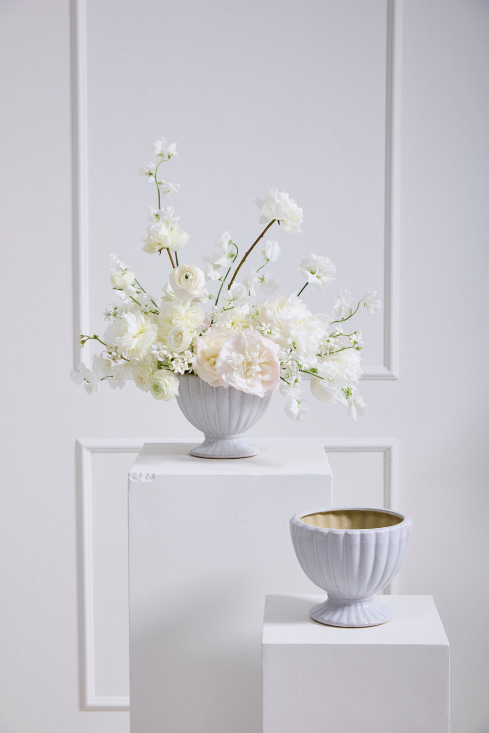 Coronation Compote Set of 4 By Accent Decor | Planters, Troughs & Cachepots | Modishstore - 5
