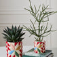 Cozy Quilt Pot Set of 4 By Accent Decor | Planters, Troughs & Cachepots | Modishstore - 4