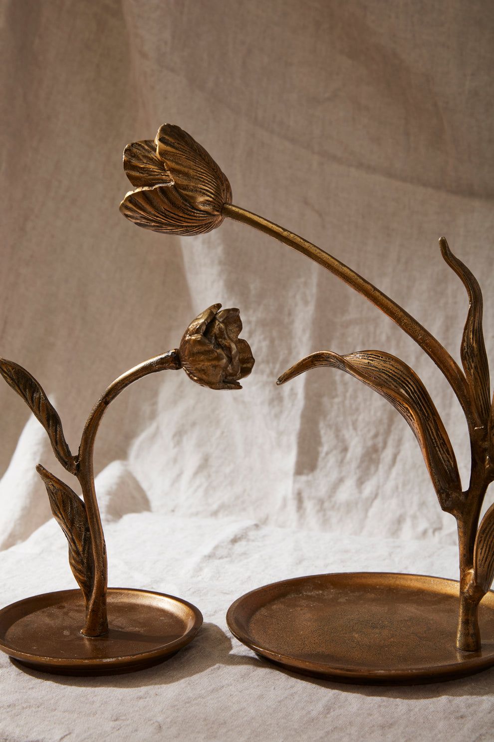 Craning Tulip Sculpture Set of 2 By Accent Decor | Sculptures | Modishstore - 3
