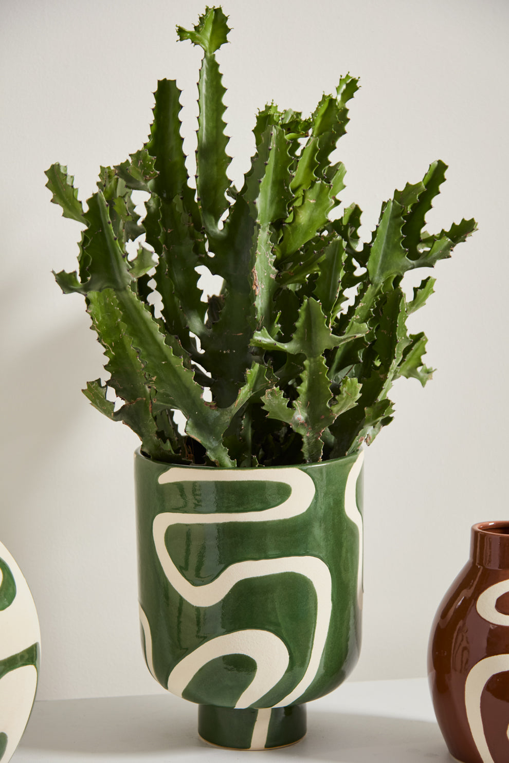 Curvature Pot By Accent Decor | Planters, Troughs & Cachepots | Modishstore - 3