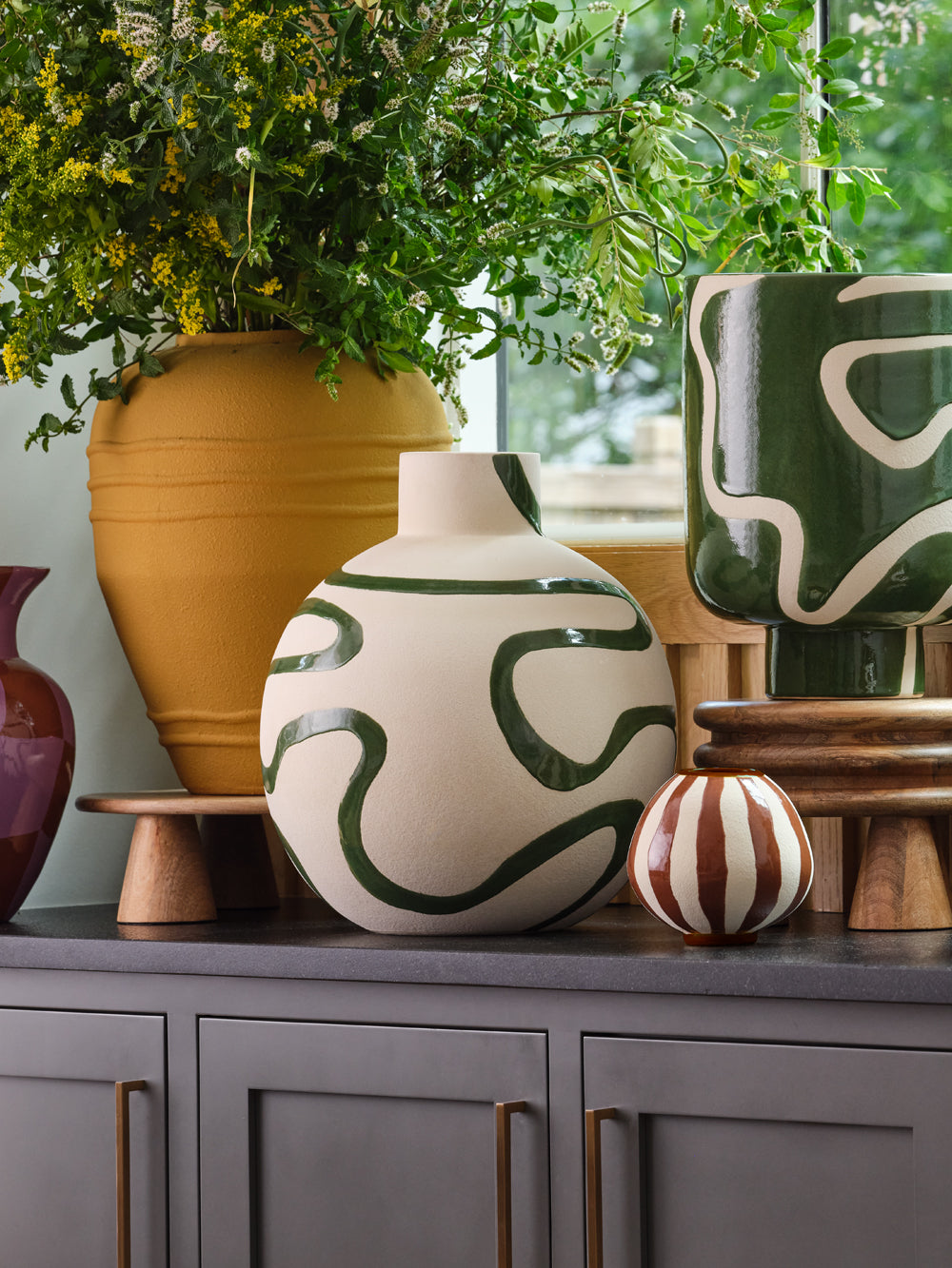 Curvature Vase By Accent Decor | Vases | Modishstore - 4