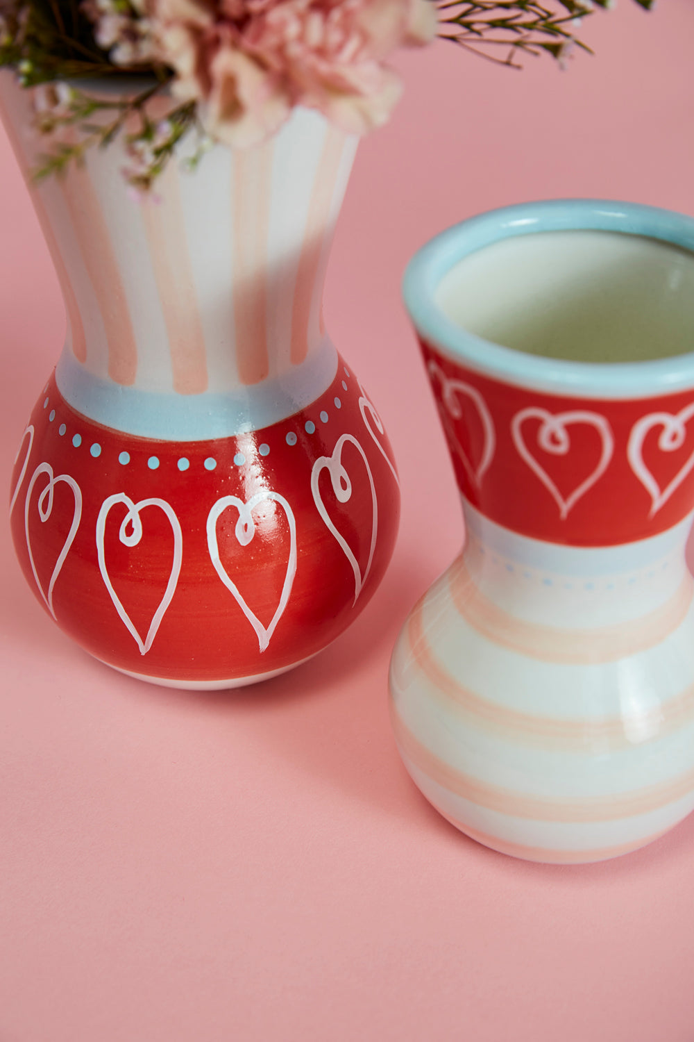 Cutesy Heart Vase Set of 4 By Accent DŽcor