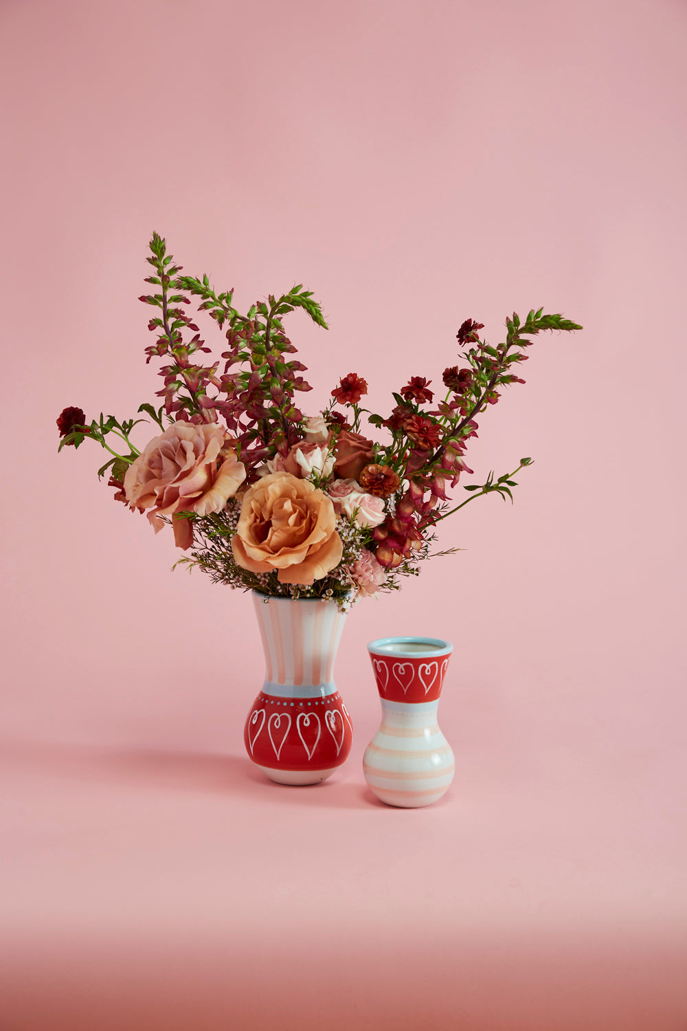 Cutesy Heart Vase Set of 4 By Accent DŽcor