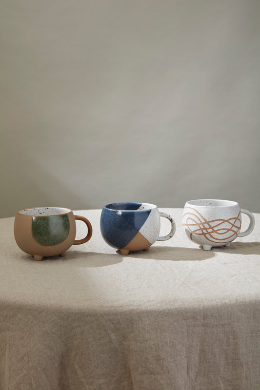 Daylight Mug Set of 4 By Accent Decor | Planters, Troughs & Cachepots | Modishstore - 1
