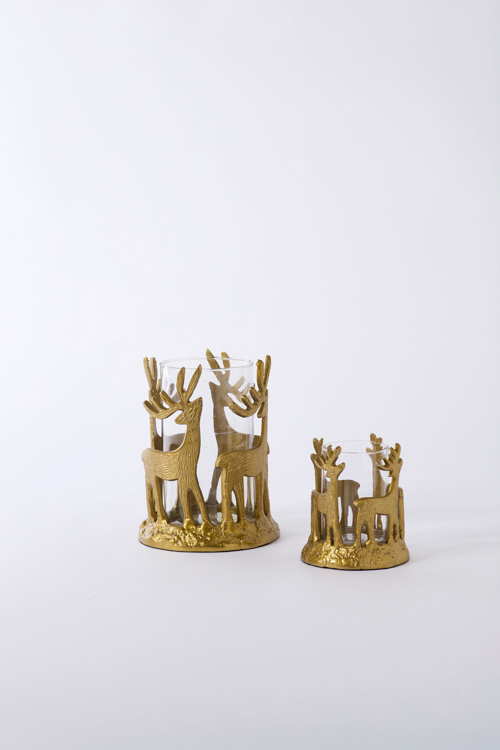 Deer Dance Votive Set of 2 By Accent Decor | Planters, Troughs & Cachepots | Modishstore - 3