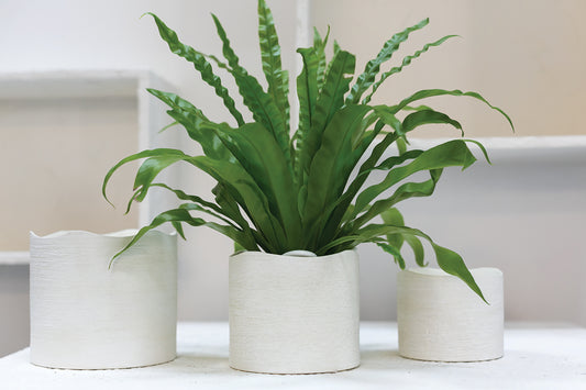 Delphi Pot Set of 8 By Accent Decor | Planters, Troughs & Cachepots | Modishstore - 1